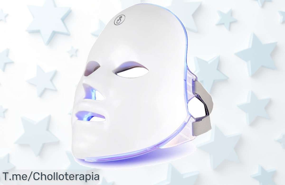 Descubre la Máscara Facial LED de 7 colores, combate arrugas y manchas con un super chollo que rejuvenece tu piel. ¡Compra ahora antes que se agote esta oferta única!