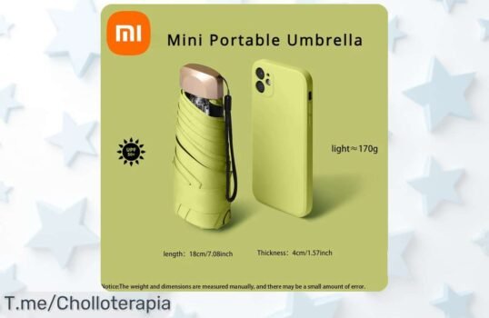 Descubre la Mini Sombrilla Xiaomi: Protección UV ultraligera y plegable, ¡a un precio loco! No pierdas esta oferta insuperable, consigue la tuya antes de que se agote