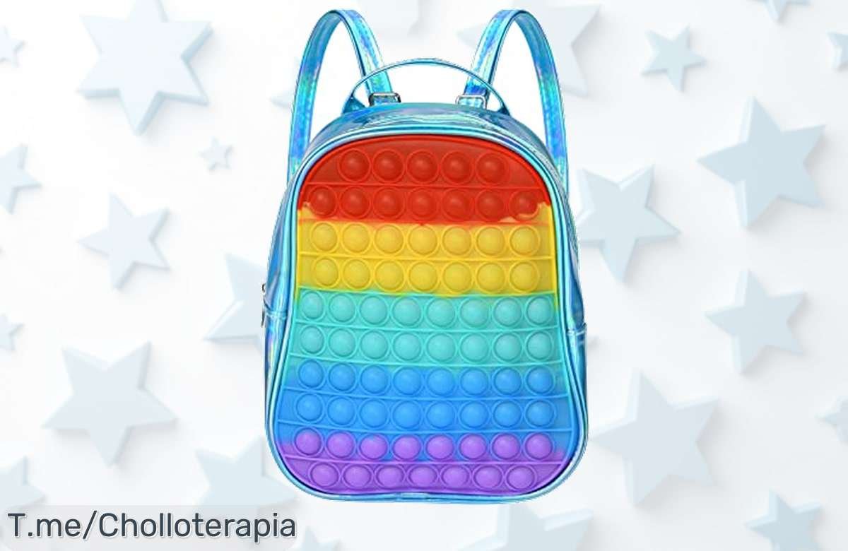 Descubre la Mochila Pop Push It, el super chollo que alivia estrés y lleva lo esencial. ¡Aprovecha este ofertón único antes de que se agote! Compra ya.