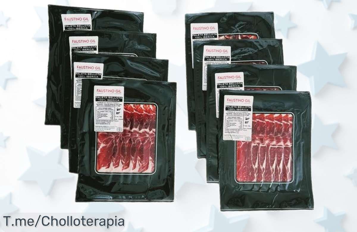 Descubre la Paleta Bellota 100% Ibérica en un super chollo: ¡8 Sobres de Sabor Único que Harán Feliz Tu Paladar! Aprovecha este ofertón antes de que se agote.