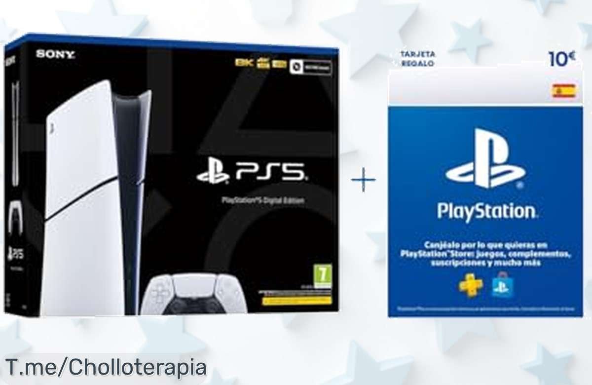 Descubre la Playstation 5 Slim Digital a un precio loco y llévate 10€ para gastar en el Store; ¡una oportunidad única que no puedes dejar pasar, actúa ya!