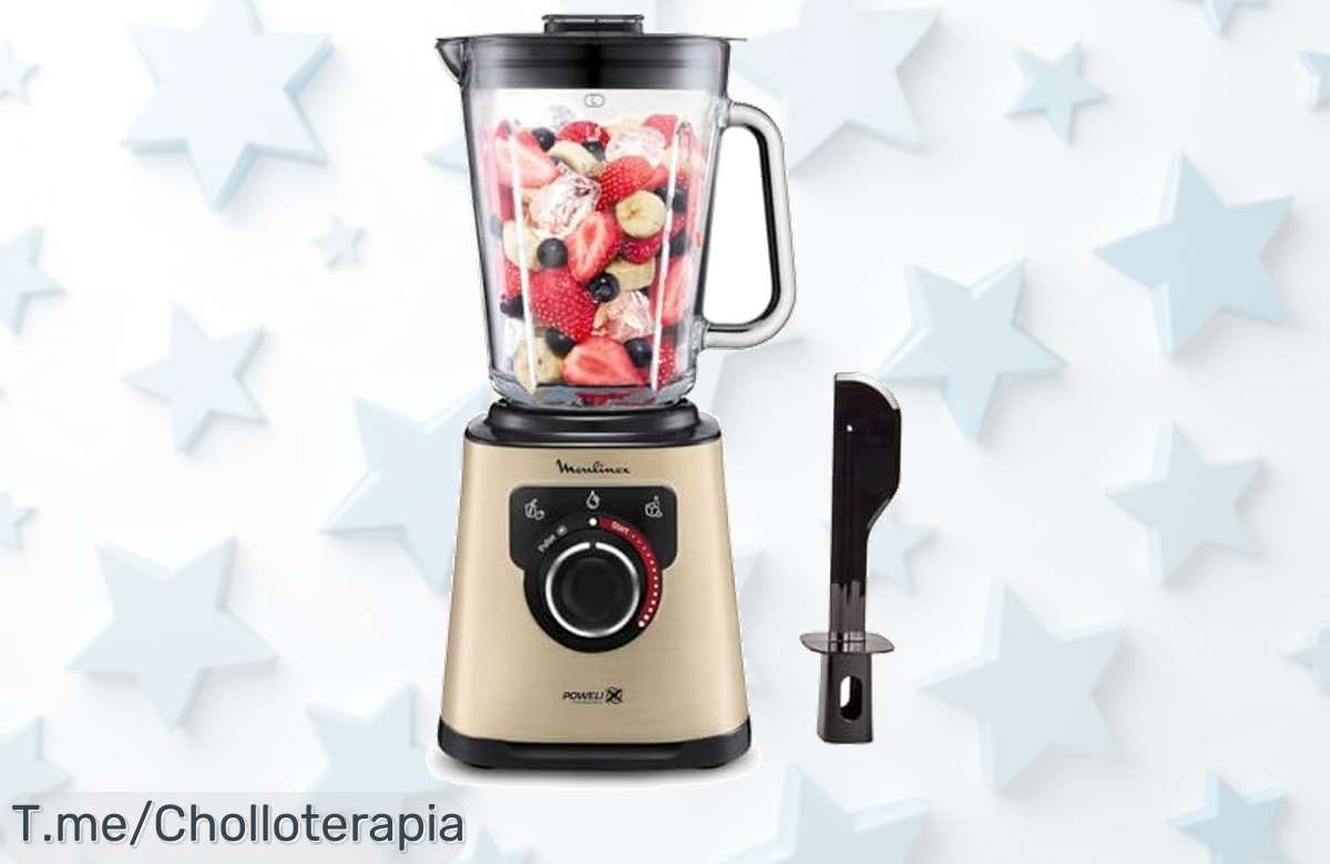 Descubre la batidora Moulinex Perfect Mix a un precio loco: 1200W de potencia y limpieza automática te esperan. ¡Aprovecha este ofertón antes de que se agote!