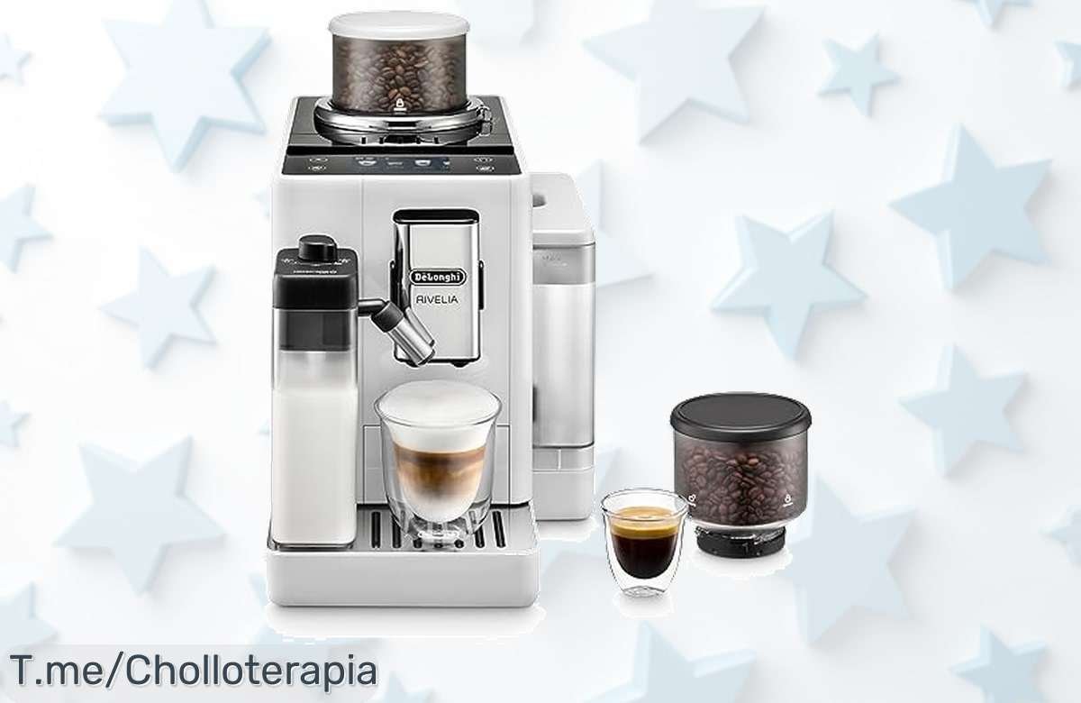 Descubre la cafetera De’Longhi Rivelia con LatteCrema Hot y sorpréndete con 16 recetas de café, ¡precio loco por tiempo limitado! No te quedes sin ella, actúa ya.