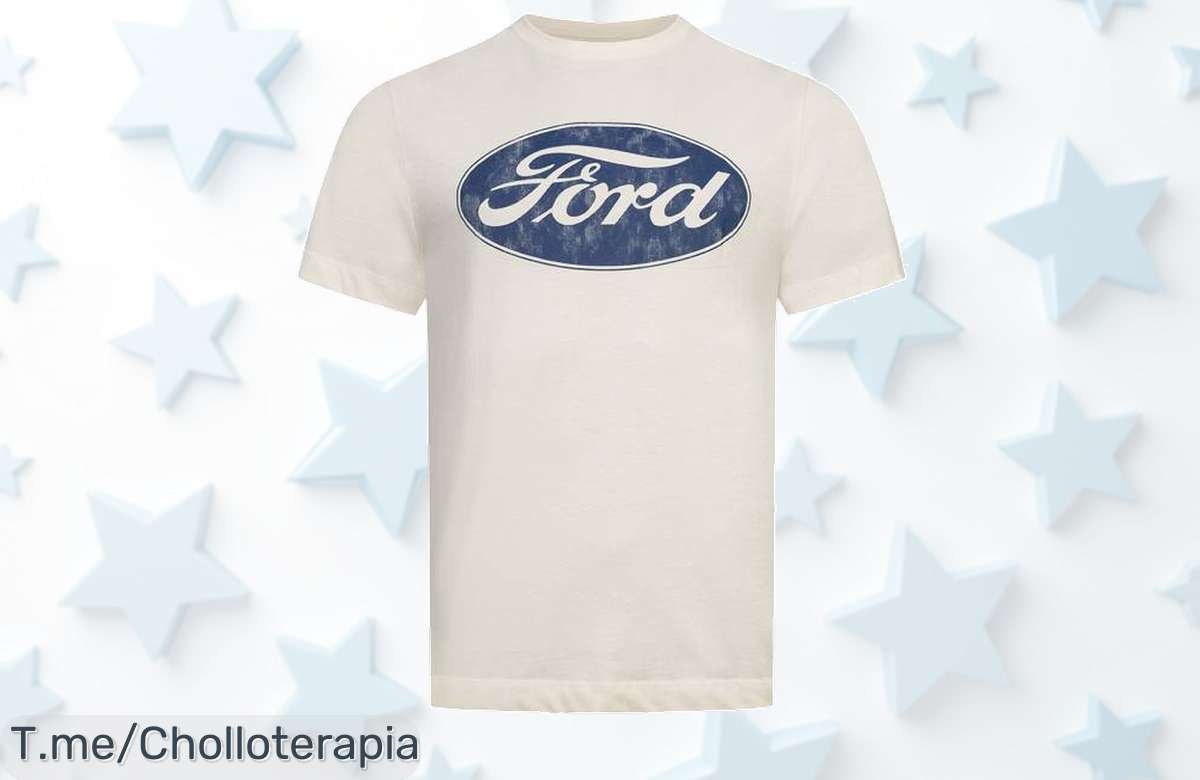 Descubre la camiseta FORD Logo por un precio loco, con estilo único que te hará brillar. No dejes pasar este ofertón limitado y hazla tuya antes de que se agote.