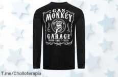Descubre la camiseta GARAJE GAS MONKEY a precio loco, diseñada para un estilo auténtico ¡Renueva tu armario con este super chollo antes de que se agote!