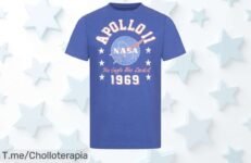Descubre la camiseta NASA 1969 Apollo, un super chollo que muestra tu amor por el espacio ¡Aprovecha este ofertón limitado y compra ahora antes de que se agote!