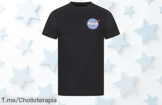 Descubre la camiseta NASA Core Logo que te hará brillar como un astronauta, ¡con un super chollo a precio loco! ¡No esperes más y adquiere tu oferta limitada ya!