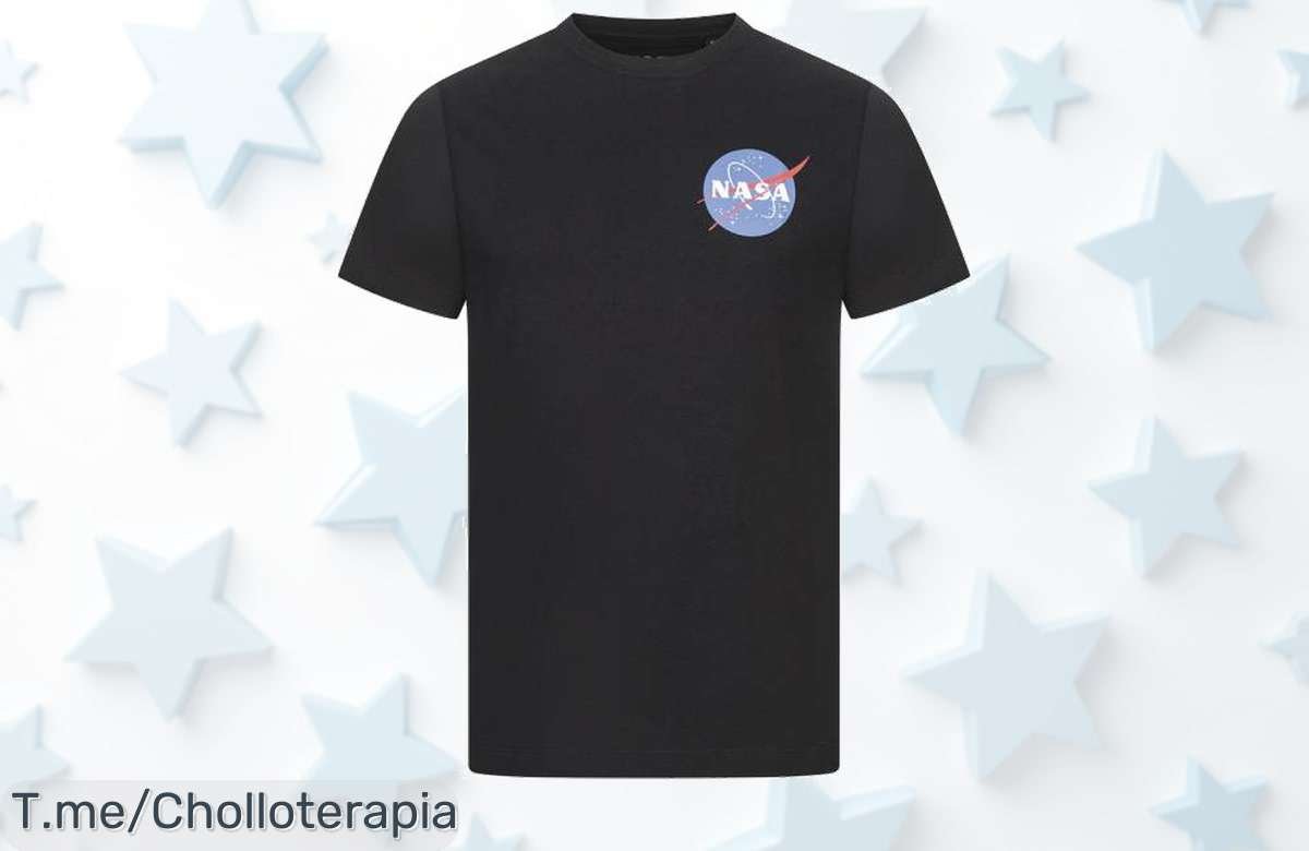 Descubre la camiseta NASA Core Logo que te hará brillar como un astronauta, ¡con un super chollo a precio loco! ¡No esperes más y adquiere tu oferta limitada ya!