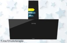 Descubre la campana Bolero Flux: succión brutal de 650 m³-h y diseño elegante a un precio loco, ¡super chollo que no puedes dejar escapar! Compra ya antes de que se acabe