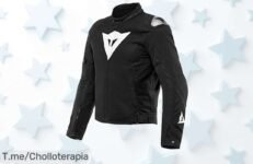 Descubre la chaqueta Dainese Energyca Air Tex: protección máxima y estilo eterno, ¡no te pierdas este super chollo! Aprovecha el descuento brutal antes que se agote