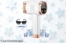 Descubre la depiladora láser 3 en 1 con refrigeración a un precio de locos, ¡di adiós al vello y aprovecha el ofertón! Stock limitado, actúa ya antes que se acaben