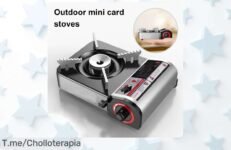 Descubre la estufa de camping portátil que todos desean: potenciada, fácil de encender y perfecta para tus barbacoas ¡Aprovecha este ofertón antes de que se acabe!