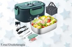 Descubre la fiambrera eléctrica 4 en 1 que calienta tu comida en solo 30 minutos, ¡un ofertón limitado y un super chollo que no puedes dejar pasar! Aprovecha ya esta oportunidad única