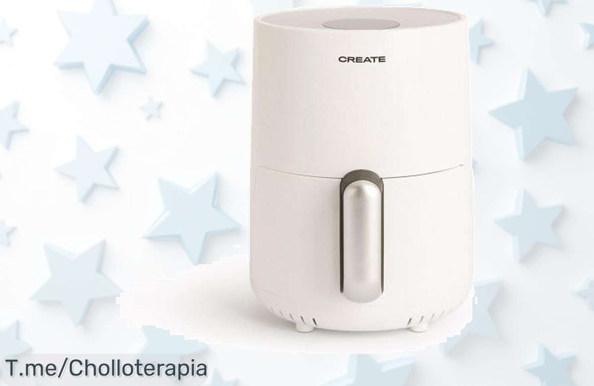 Descubre la freidora de aire CREATE, cocina sin aceite y saborea lo delicioso a 200º ¡No pierdas esta oferta única con un precio loco, compra ya antes de que se acabe!