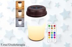 Descubre la lámpara REYLAX: 12 colores mágicos y control remoto para iluminar tu hogar con un super chollo ¡Haz brillar tus noches, compra ya antes que se agote!