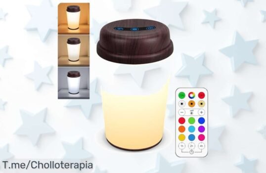 Descubre la lámpara REYLAX: 12 colores mágicos y control remoto para iluminar tu hogar con un super chollo ¡Haz brillar tus noches, compra ya antes que se agote!