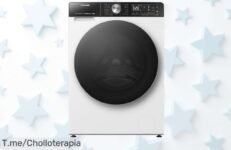 Descubre la lavadora Hisense WF5S1245BW: Higiene total y arrugas fuera en un solo paso, ¡aprovecha este ofertón limitado a precio loco! Compra ya antes que se agoten