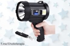 Descubre la linterna LED de 3000 lúmenes a un precio loco y disfruta hasta 24 horas de luz en tus aventuras ¡No te pierdas este ofertón limitado, actúa ya!