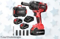Descubre la llave de impacto inalámbrica más poderosa a un precio loco y transforma tus proyectos al instante ¡Aprovecha este super chollo antes de que se agoten!