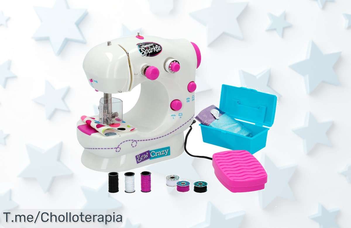 Descubre la máquina de coser Shimmer ‘n Sparkle: ¡un super chollo que te hará brillar! Crea prendas únicas y diviértete, pero date prisa, esta oferta se agota YA.