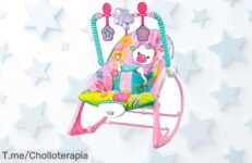 Descubre la mecedora mágica rosa, el super chollo que hará sonreír a tu bebé mientras duerme ¡Aprovecha este ofertón limitado y compra ahora para un descanso perfecto!