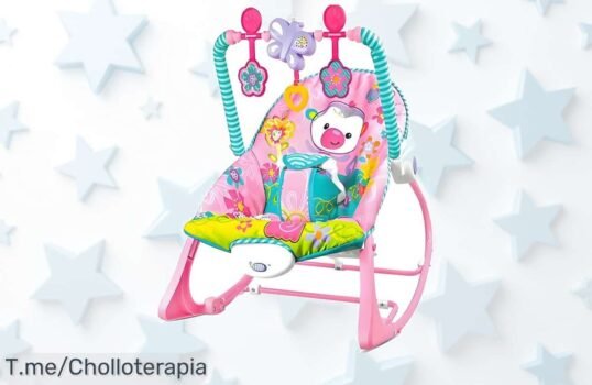 Descubre la mecedora mágica rosa, el super chollo que hará sonreír a tu bebé mientras duerme ¡Aprovecha este ofertón limitado y compra ahora para un descanso perfecto!