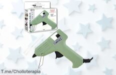 Descubre la minipistola de cola termofusible más deseada del momento, sin quemaduras y con soporte incluido ¡Este super chollo es tu oportunidad única! Actúa ya antes que se acabe
