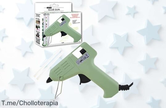 Descubre la minipistola de cola termofusible más deseada del momento, sin quemaduras y con soporte incluido ¡Este super chollo es tu oportunidad única! Actúa ya antes que se acabe