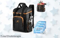 Descubre la mochila refrigerante Odoland, un super chollo con 22L de capacidad y diseño impermeable ¡Aprovecha el descuento brutal antes que se agote!