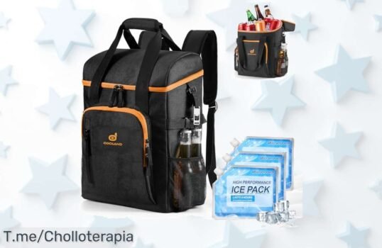 Descubre la mochila refrigerante Odoland, un super chollo con 22L de capacidad y diseño impermeable ¡Aprovecha el descuento brutal antes que se agote!