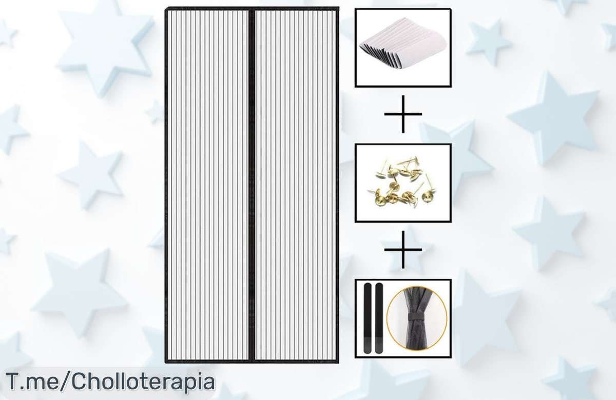 Descubre la mosquitera magnética que todos desean y despídete de los insectos al instante. ¡Precio loco por tiempo limitado, actúa ahora antes de quedarte sin la tuya!