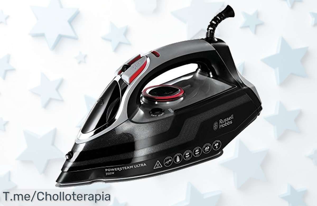 Descubre la plancha Russell Hobbs Power Steam Ultra: ¡super chollo de 3100W que elimina arrugas en segundos! Aprovecha este ofertón y placha como un profesional, no lo dejes escapar.