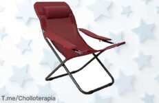 Descubre la silla de camping plegable HOMECALL, un super chollo con respaldo ajustable y soporte de 120 kg ¡No esperes más, compra ya antes que se agote!