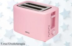Descubre la tostadora Jocca rosa que hará de tu desayuno un festín con 7 niveles y funciones únicas ¡Aprovecha este super chollo y compra ahora antes de que se acaben!
