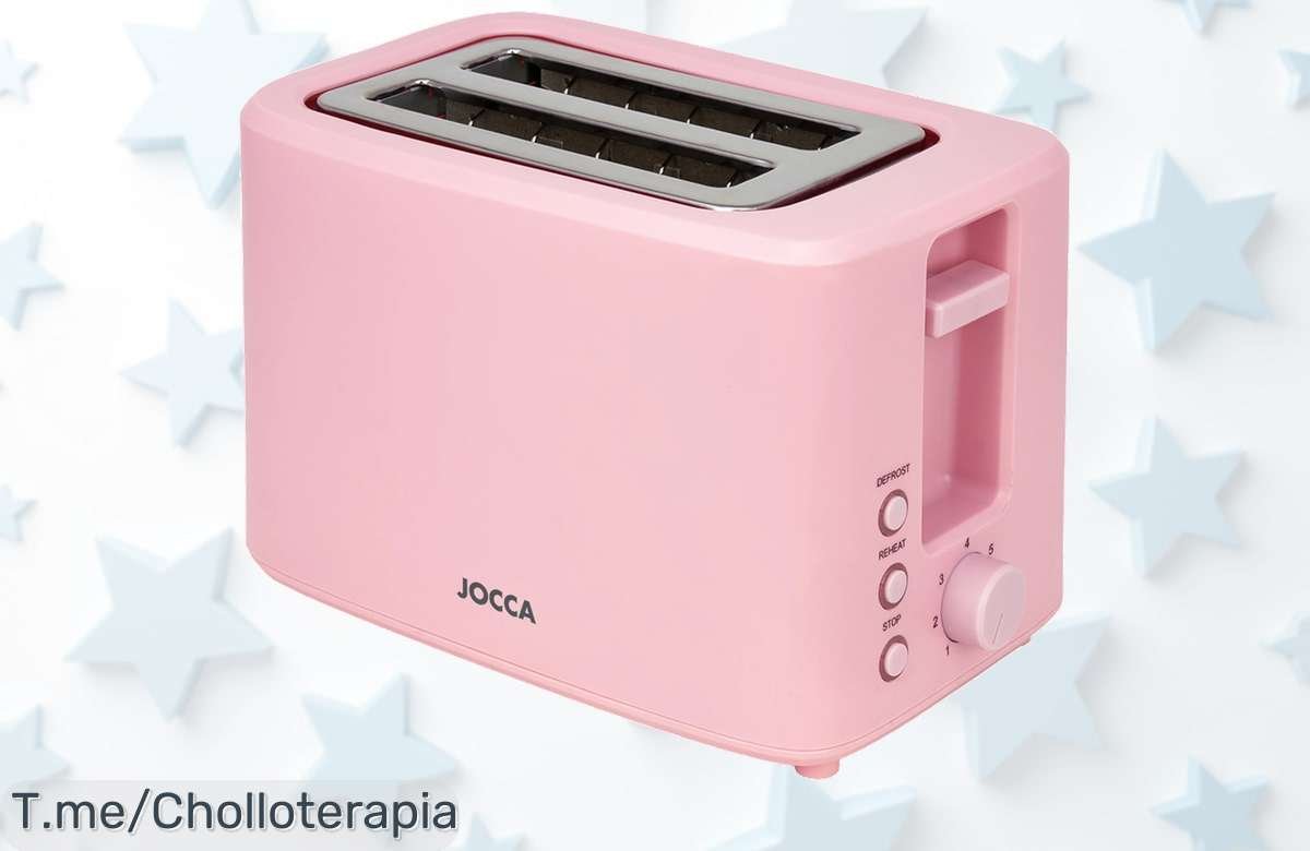 Descubre la tostadora Jocca rosa que hará de tu desayuno un festín con 7 niveles y funciones únicas. ¡Aprovecha este super chollo y compra ahora antes de que se acaben!