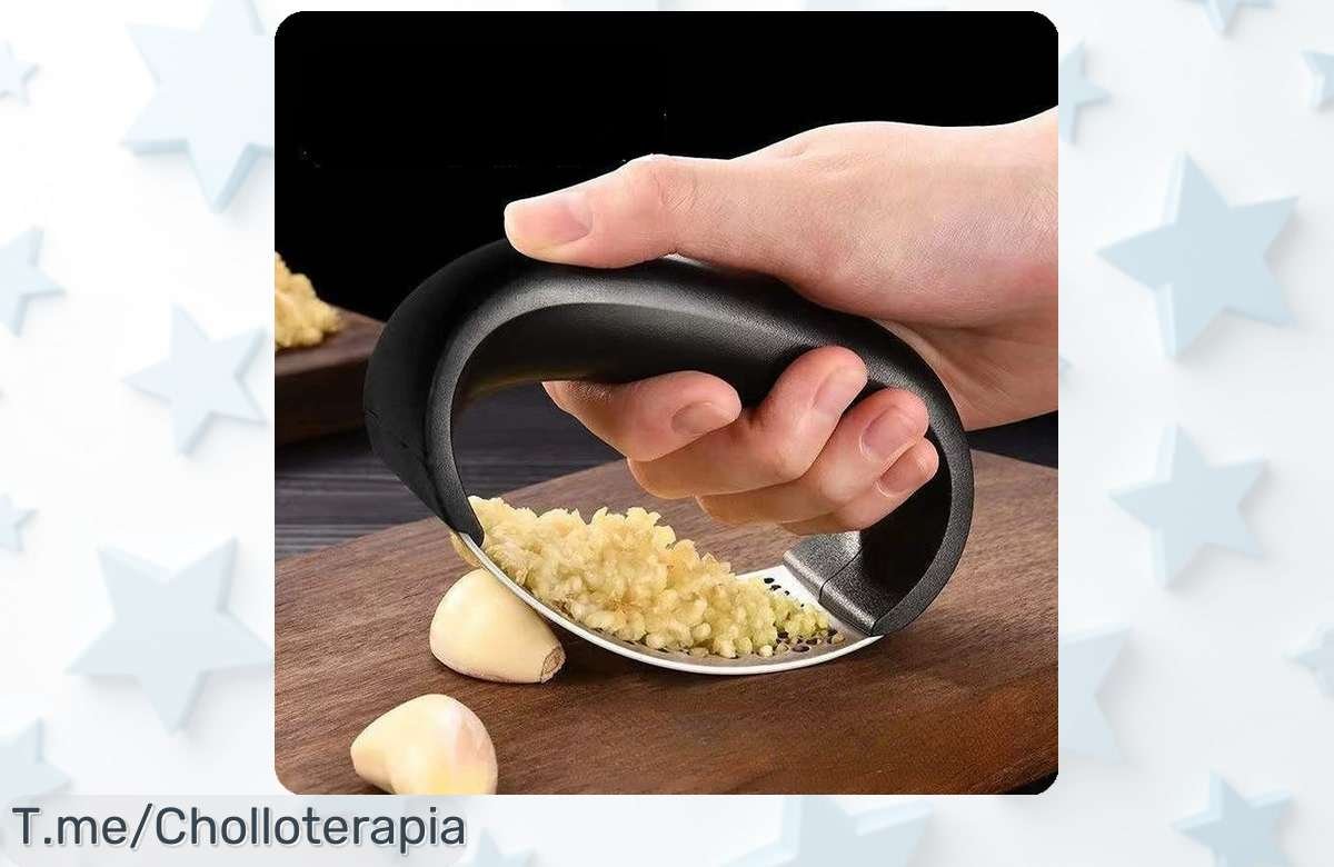 Descubre la trituradora de ajo de acero inoxidable, un super chollo que te hará cocinar como un pro. ¡No pierdas esta oferta limitada y compra ahora antes que se agote!