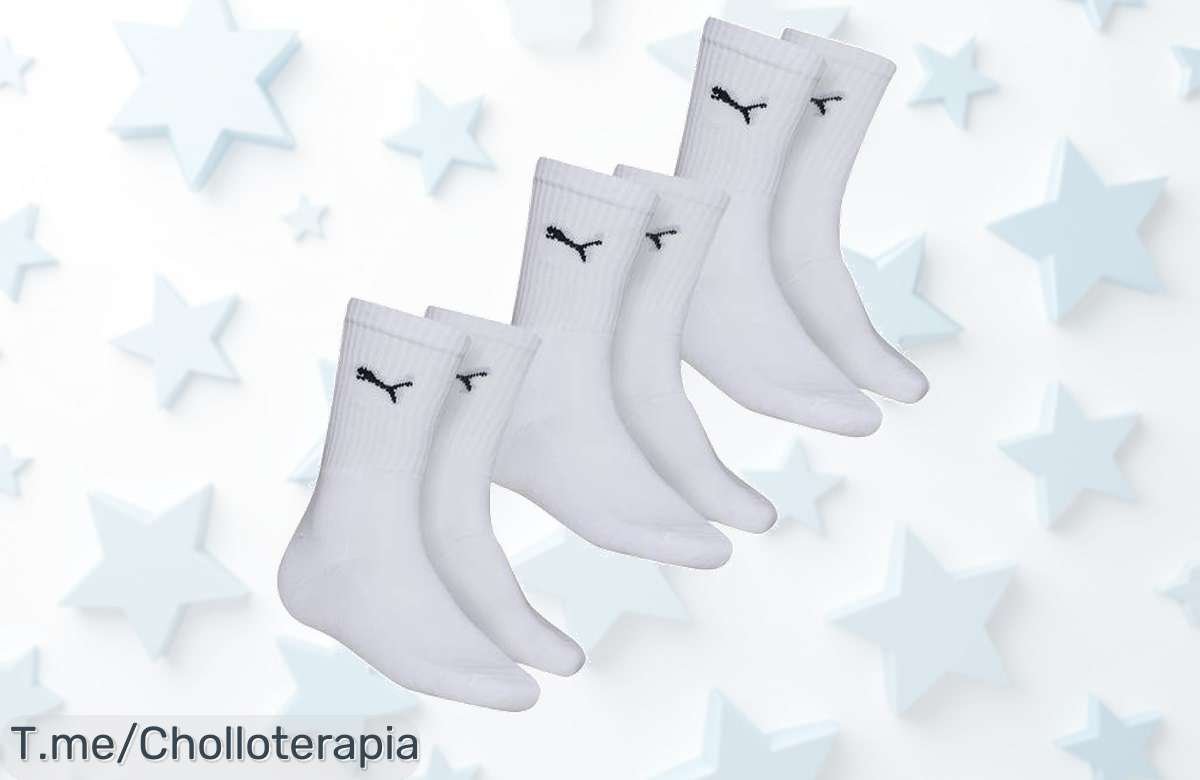 Descubre los calcetines PUMA Sport: 3 pares a un precio loco, estilo para tus pies y confort en cada paso. ¡Aprovecha este ofertón antes de que se agoten!