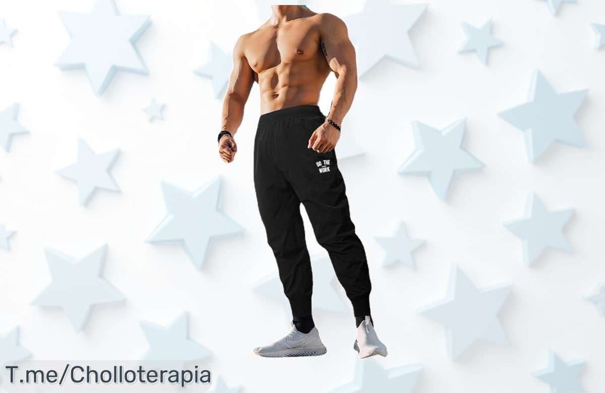 Descubre los joggers que todos desean: super chollo de secado rápido para tus entrenamientos. ¡No te quedes sin ellos! Oferta limitada, actúa ya y hazte con el tuyo.