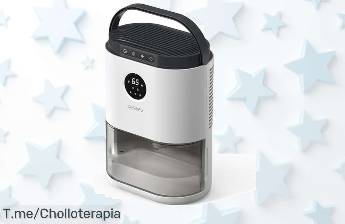 Deshumidificador ConopuPlus: Super chollo con 2300ml de capacidad que dura hasta 4 días. ¡Haz tu vida más fácil y aprovecha este ofertón antes de que se acabe!