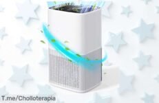 Deshumidificador silencioso que elimina 450 ml de humedad al día con luces coloridas y temporizador, ¡super chollo disponible solo por tiempo limitado!