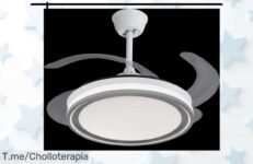 Deslumbra tu hogar con el ventilador NARVI: palas retráctiles y luz LED regulable ¡Super chollo que revitaliza espacios! No pierdas esta oferta limitada, actúa ya