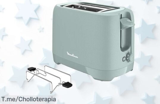 Despierta tus mañanas con el tostador Moulinex Morning Plus: 7 niveles de tueste y función croissants a un precio loco ¡Aprovecha este ofertón antes que se agote!