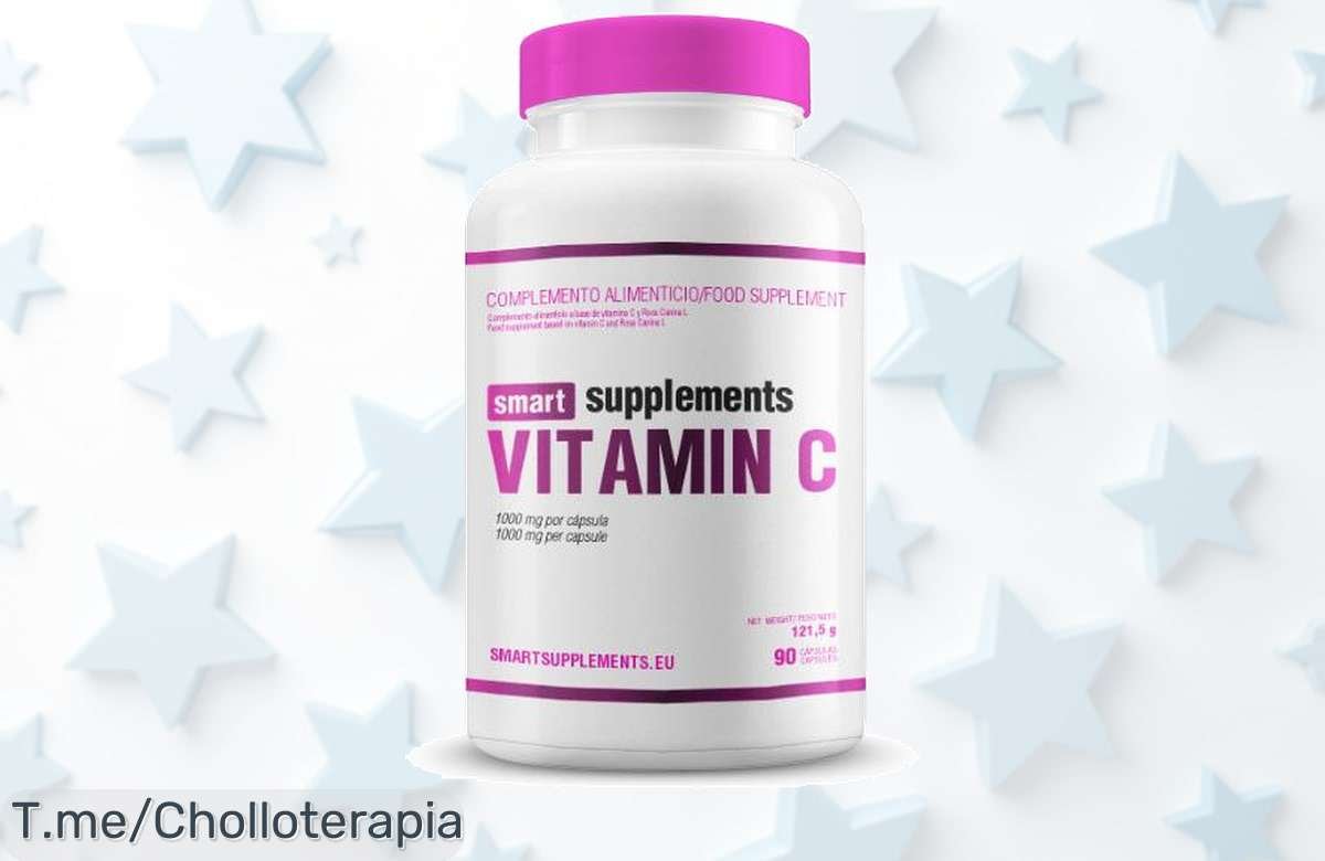 Eleva tu energía y fortalece tu salud con la Vitamina C 1000mg: ¡90 cápsulas a un precio loco! No te quedes sin el super chollo, compra ya antes de que se agoten.