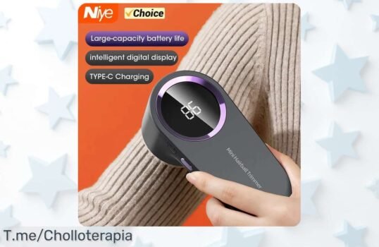 Eliminador de pelusas eléctrico a precio loco que hará brillar tu ropa, ¡super chollo! Despídete de las pelusas y aprovecha esta oferta limitada antes de que se agote