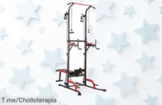 Entrena como un campeón en casa con la HMS Power Tower, aguanta hasta 150 kg y transforma tu rutina a precio loco ¡Hazte con el super chollo antes de que se agote!