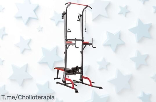 Entrena como un campeón en casa con la HMS Power Tower, aguanta hasta 150 kg y transforma tu rutina a precio loco ¡Hazte con el super chollo antes de que se agote!