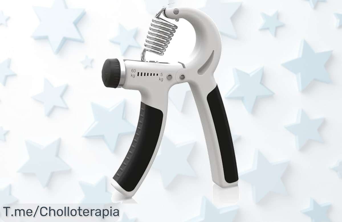 Fortalece tus manos y antebrazos con Happymots, ajustable de 5 a 60kg; ¡super chollo ideal para deportistas! No te quedes sin el tuyo, oferta limitada.