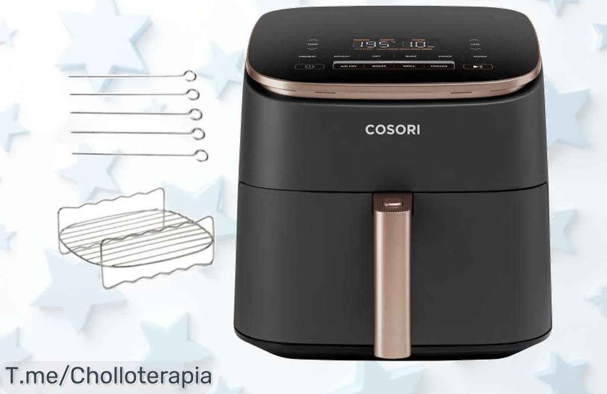 Freidora de Aire Cosori Turbo Blaze Chef Edition a precio loco: disfruta platos deliciosos y saludables con este chollo único. ¡Aprovecha antes que se agote!