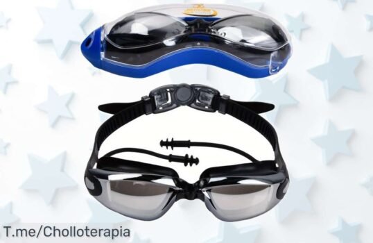 Gafas de natación a prueba de agua y niebla con visibilidad total, ¡super chollo! Aprovecha este ofertón limitado antes que se agoten ¡Compra ya y sumérgete en la diversión!