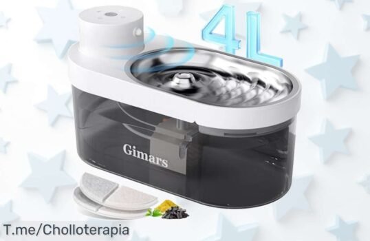 Gimars 4L: el bebedero mágico que garantiza agua fresca hasta 70 días ¡No dejes pasar este super chollo! Compra ahora y haz feliz a tu gato antes de que se agote